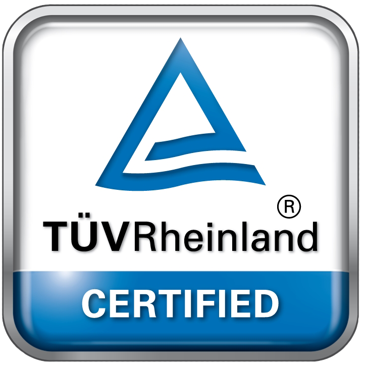 Image of a TÜV Rheinland certificate
